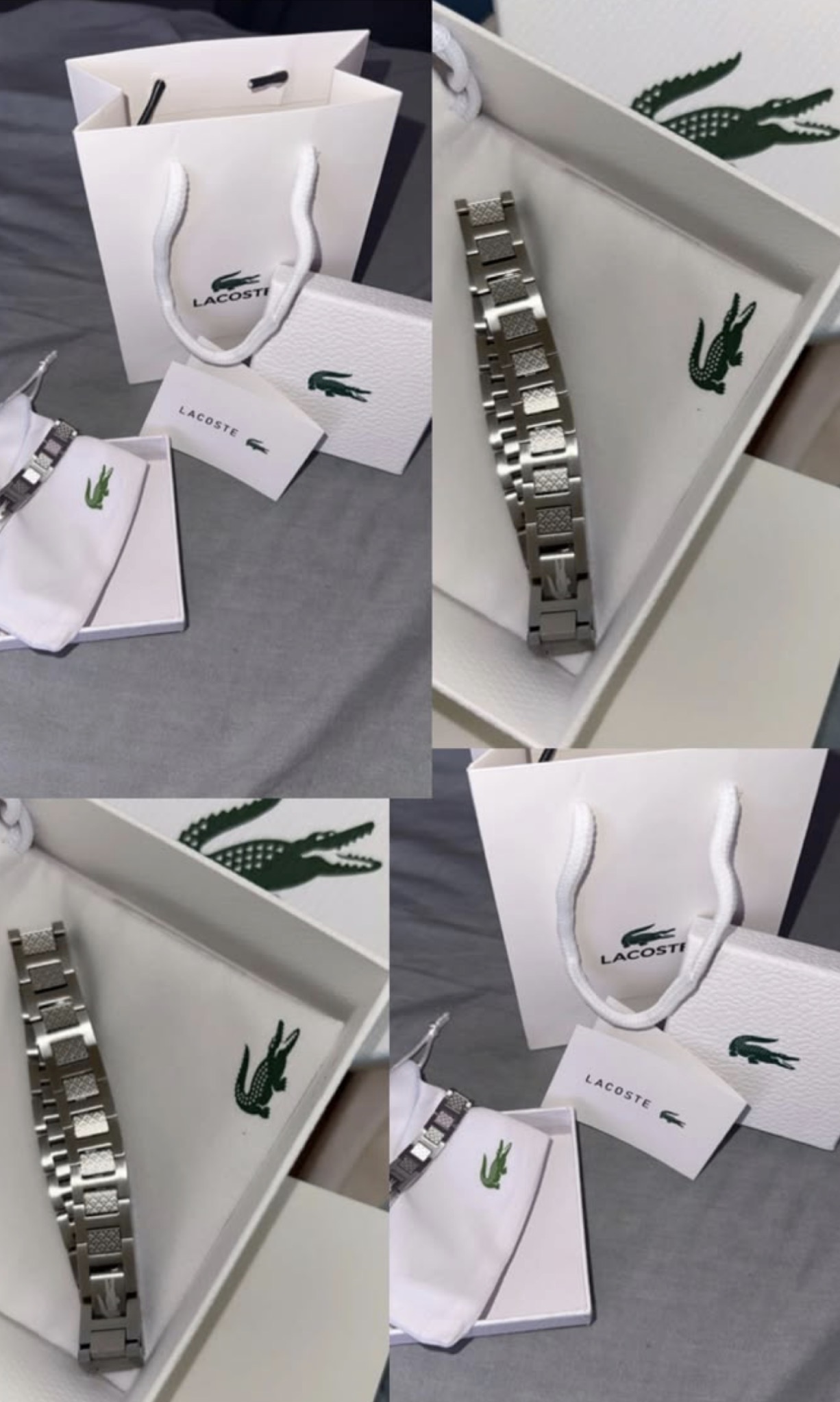 Bracelets Lacoste homme et femme 